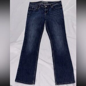 Aeropostale Y2K Jeans Women's Size 6 Short Medium Wash Boot Cut Low Rise Flare